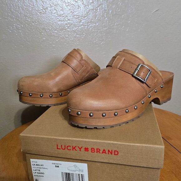 Lucky Brand Women's Belvy Studded Clogs - Picture 2 of 7